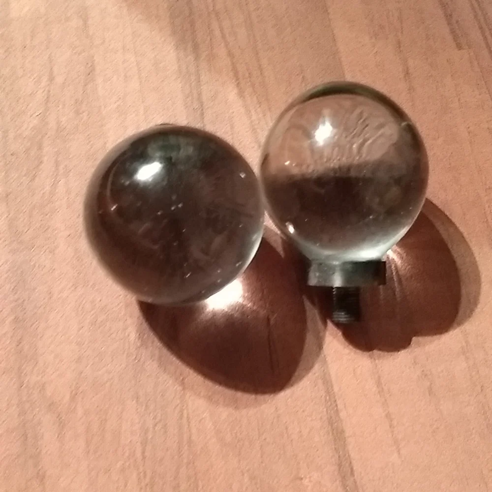 2 Restoration Hardware Glass door knobs